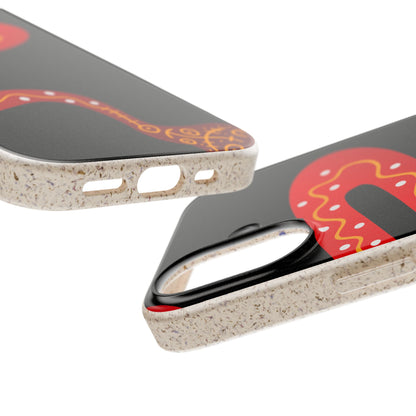 Funda de móvil biodegradable - Wiyu - "La serpiente emplumada" – Serie Amazonía