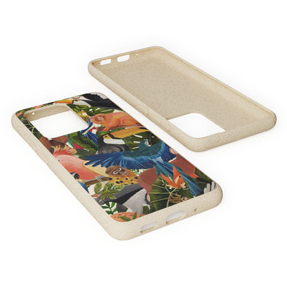 Funda Biodegradable | Pintura Aves de la Amazonía | iPhone y Samsung