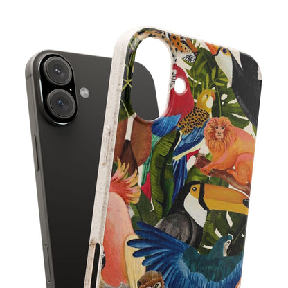Funda Biodegradable | Pintura Aves de la Amazonía | iPhone y Samsung