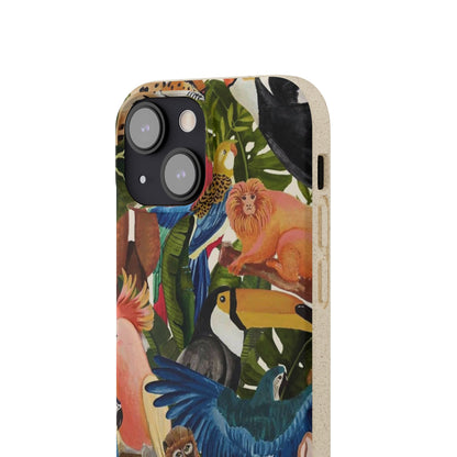 Funda Biodegradable | Pintura Aves de la Amazonía | iPhone y Samsung