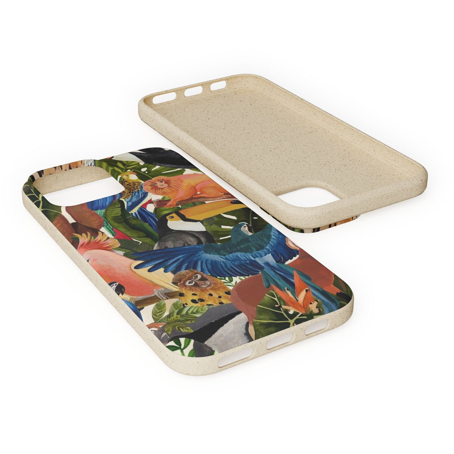 Funda Biodegradable | Pintura Aves de la Amazonía | iPhone y Samsung