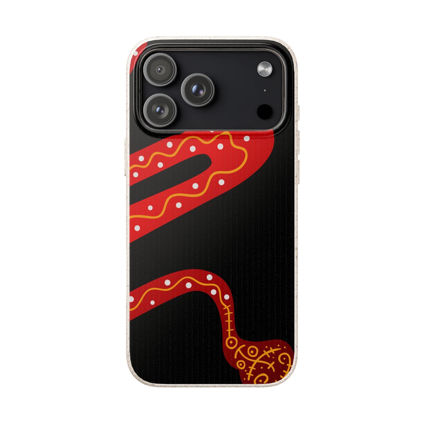 Funda de móvil biodegradable - Wiyu - "La serpiente emplumada" – Serie Amazonía