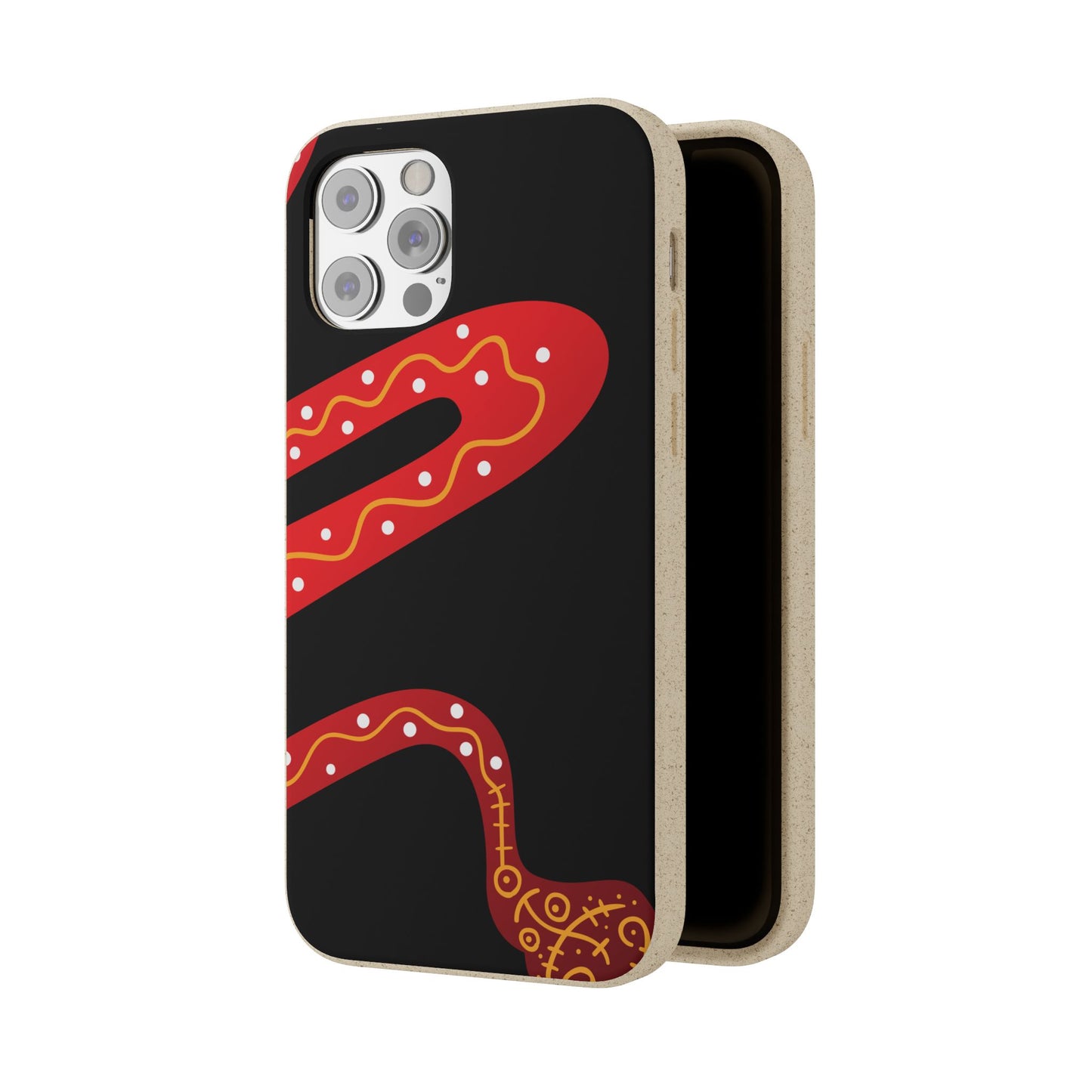 Funda de móvil biodegradable - Wiyu - "La serpiente emplumada" – Serie Amazonía