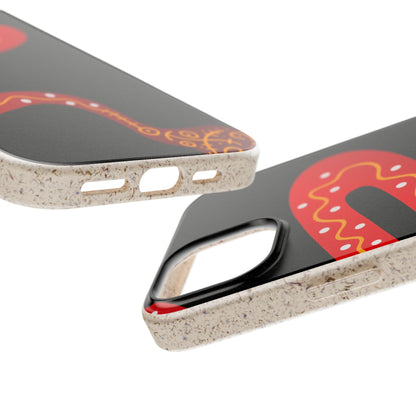 Funda de móvil biodegradable - Wiyu - "La serpiente emplumada" – Serie Amazonía