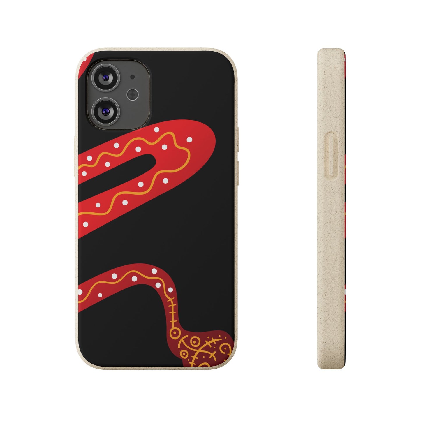 Funda de móvil biodegradable - Wiyu - "La serpiente emplumada" – Serie Amazonía