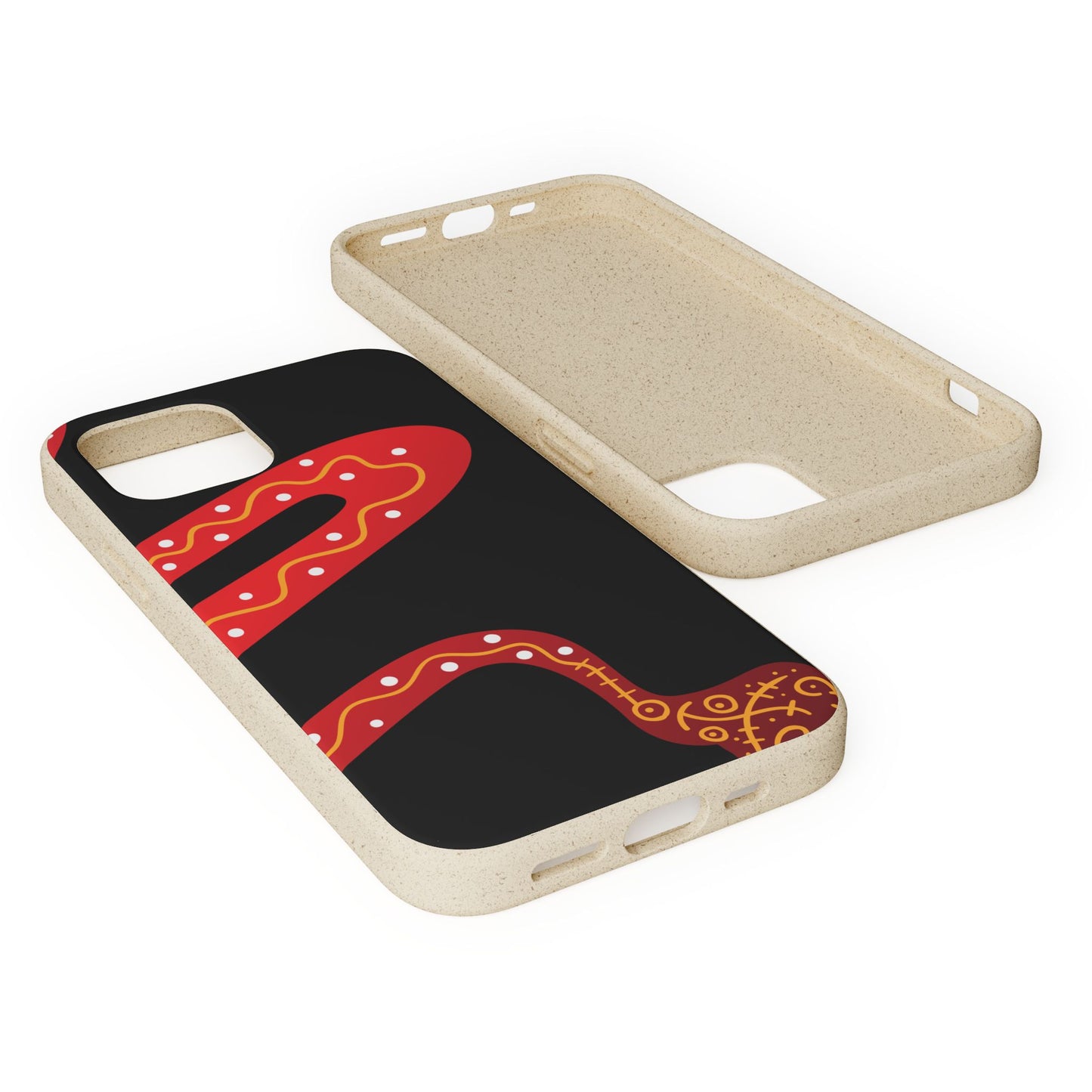 Funda de móvil biodegradable - Wiyu - "La serpiente emplumada" – Serie Amazonía