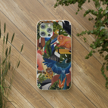 Funda Biodegradable | Pintura Aves de la Amazonía | iPhone y Samsung