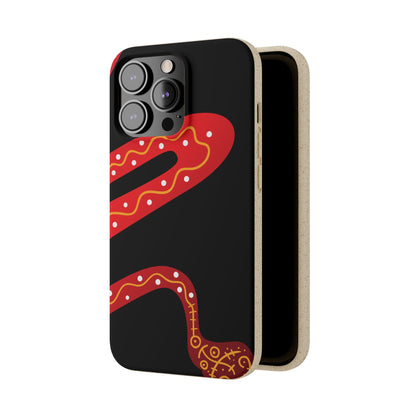 Funda de móvil biodegradable - Wiyu - "La serpiente emplumada" – Serie Amazonía