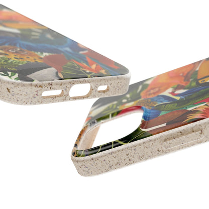 Funda Biodegradable | Pintura Aves de la Amazonía | iPhone y Samsung