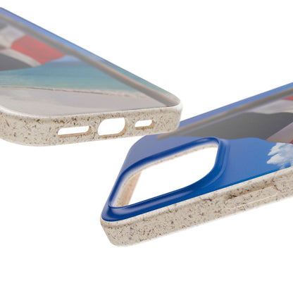 Funda Biodegradable | Bandera de RD en la Playa 🇩🇴 | iPhone y Samsung