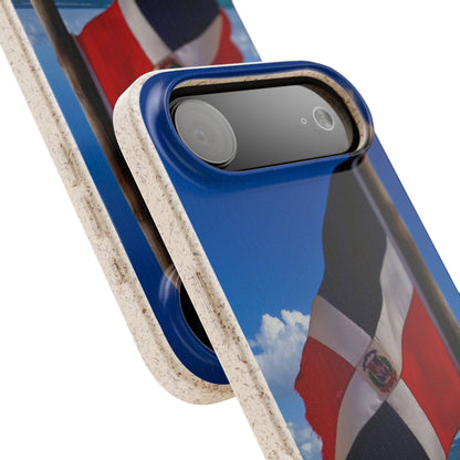 Funda Biodegradable | Bandera de RD en la Playa 🇩🇴 | iPhone y Samsung