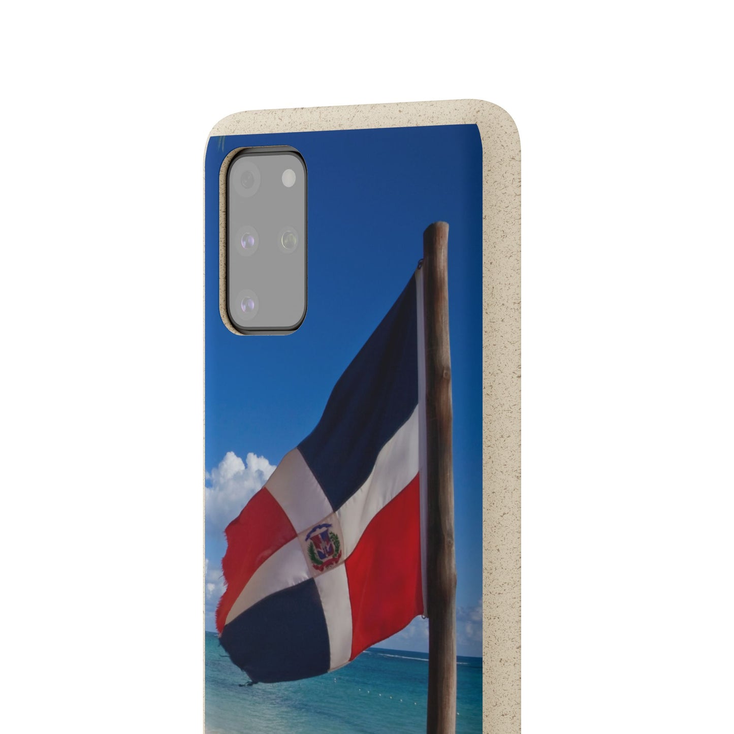 Funda Biodegradable | Bandera de RD en la Playa 🇩🇴 | iPhone y Samsung