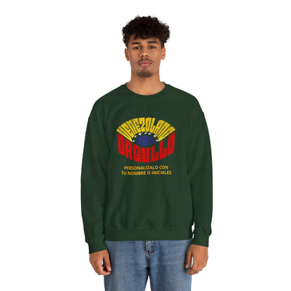 Sudadera Venezolano con Orgullo – Personalizable con tu Nombre o Iniciales